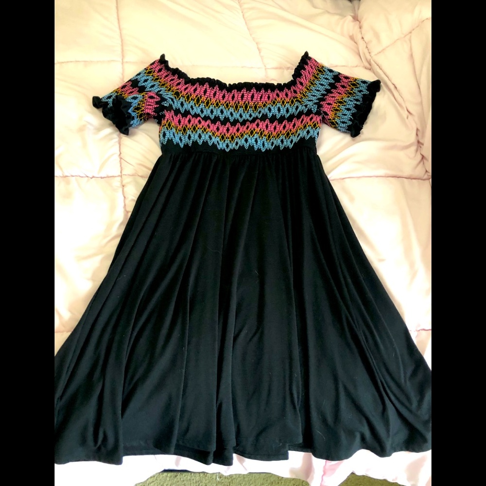 Torrid off shoulder summer dress. Never Worn
